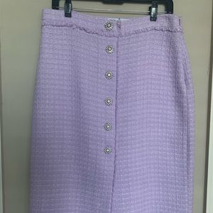 Zara tweed midi skirt